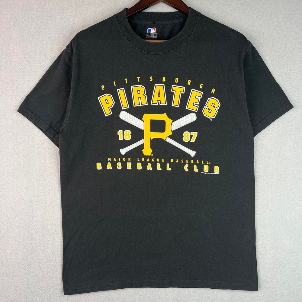 Pittsburgh Pirates MLB Baseball Club 2009 Black Tee Shirt M